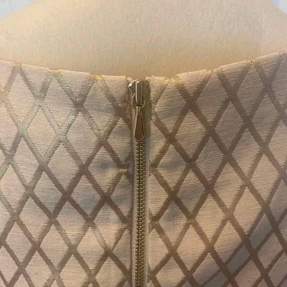 White House Black Market Cream A-Line Mini Dress - Picture 4 of 6